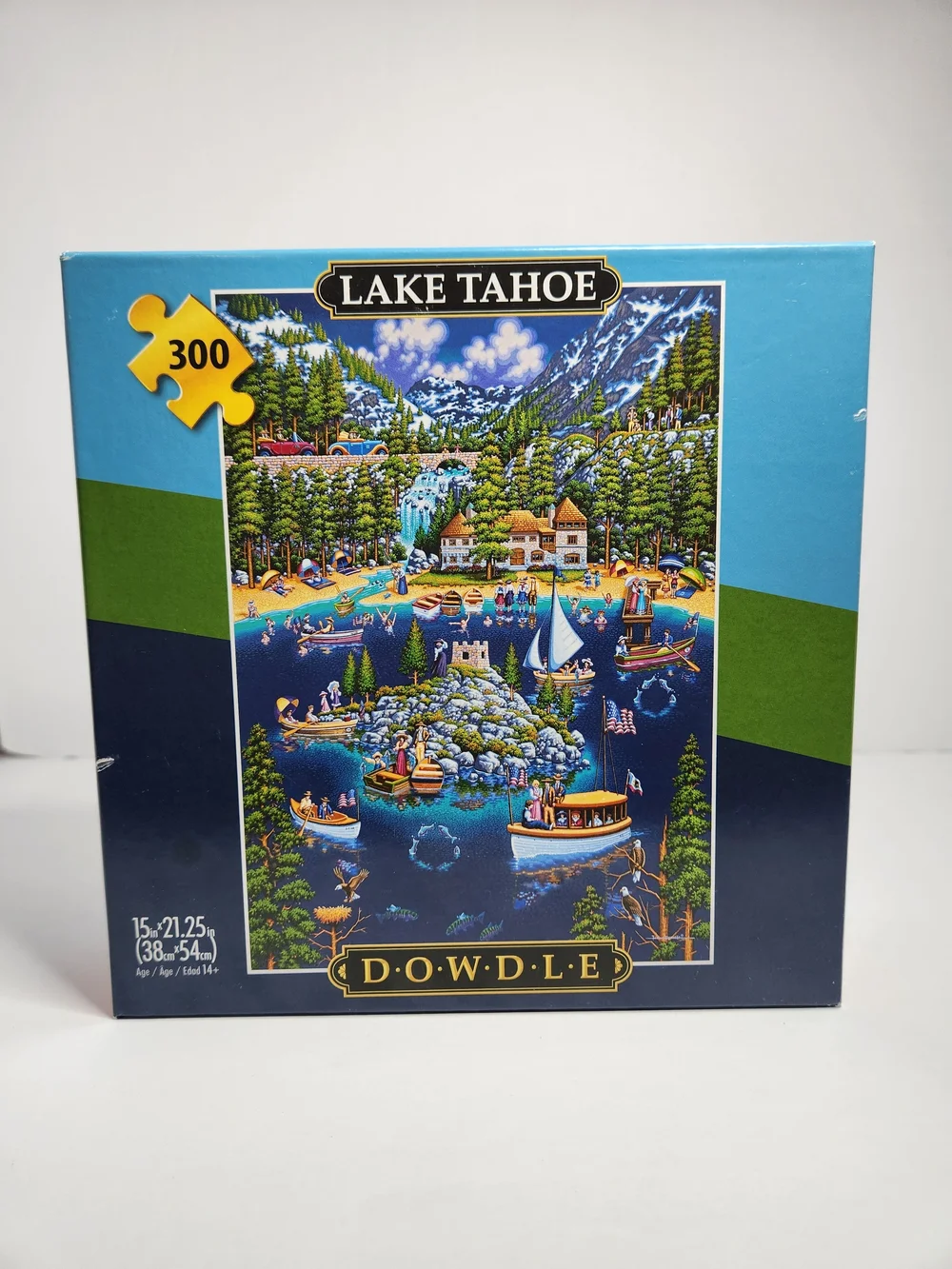 DOWDLE 300-Piece Kids Puzzle Bundle - Blue and Multicolor Scenes